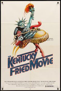 8c376 KENTUCKY FRIED MOVIE 1sh '77 John Landis directed comedy, wacky tennis shoe art!