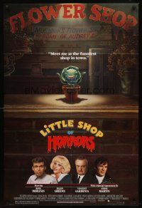 8c405 LITTLE SHOP OF HORRORS 1sh '86 he's a mean green muther from outer space & he's bad!