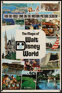 8c421 MAGIC OF WALT DISNEY WORLD 1sh '72 great theme park scenes for the first time on screen!