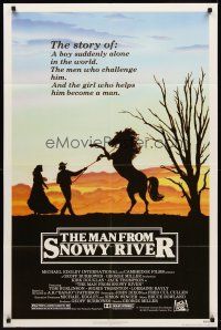 8c427 MAN FROM SNOWY RIVER 1sh '82 Tom Burlinson, Sigrid Thornton, Kirk Douglas in a dual role!