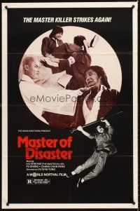 8c443 MASTER OF DISASTER 1sh '81 Lung fu siu yeh, master kung fu killer strikes again!