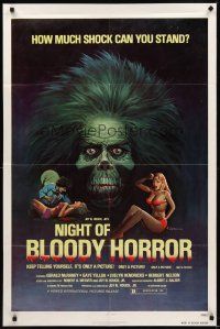 8c500 NIGHT OF BLOODY HORROR 1sh R79 blood psycho goes berserk, how much shock can you stand!
