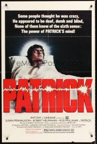 8c537 PATRICK 1sh '79 Australian horror, he was deaf, dumb & blind but had a 6th sense!