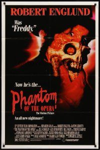 8c546 PHANTOM OF THE OPERA 1sh '89 Robert Englund was Freddy and now he's the phantom!