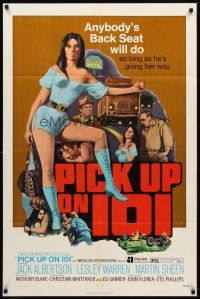 8c547 PICK UP ON 101 1sh '72 sexy Lesley Ann Warren knows where she wants to go!