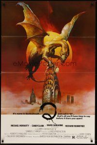 8c573 Q 1sh '82 great different fantasy artwork of The Winged Serpent Quetzalcoatl!