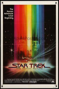 8c715 STAR TREK 1sh '79 Peak art of William Shatner, Leonard Nimoy & Persis Khambatta!