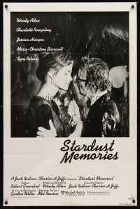 8c719 STARDUST MEMORIES style C 1sh '80 directed by Woody Allen, romantic close-up with Rampling!