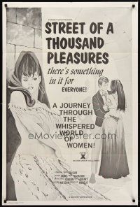 8c737 STREET OF A THOUSAND PLEASURES 1sh '72 journey through the whispered world of women!