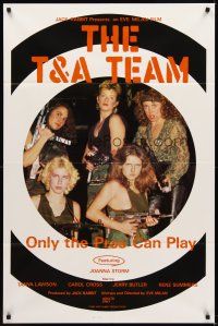 8c784 T & A TEAM 1sh '84 Joanna Storm, Tanya Lawson, Carol Cross, sexy girls in camo w/guns!