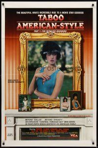 8c787 TABOO AMERICAN STYLE 1 THE RUTHLESS BEGINNING video/theatrical 1sh '85 sexy Raven, goddess!
