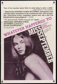 8c947 WHATEVER HAPPENED TO MISS SEPTEMBER 1sh '74 sexy image of Tina Russell, x-rated!