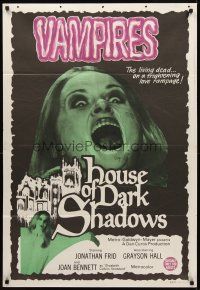 8d517 HOUSE OF DARK SHADOWS Aust 1sh '70 how vampires do it, a bizarre act of unnatural lust!