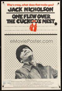 8d526 ONE FLEW OVER THE CUCKOO'S NEST Aust 1sh '75 great image of Nicholson, Milos Forman classic!