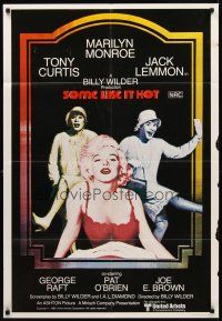 8d536 SOME LIKE IT HOT Aust 1sh R80 sexy Marilyn Monroe with Tony Curtis & Jack Lemmon in drag!