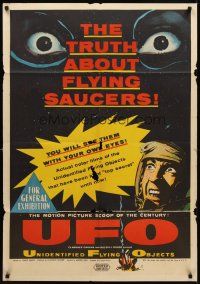 8d546 UFO Aust 1sh '56 the truth about unidentified flying objects & flying saucers!