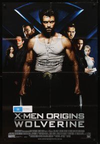 8d549 X-MEN ORIGINS: WOLVERINE DS Aust 1sh '09 Hugh Jackman, Liev Schreiber, Marvel Comics!