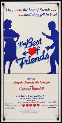 8d589 BEST OF FRIENDS Aust daybill '82 Michael Robertson Australian romance, Angela Punch McGregor