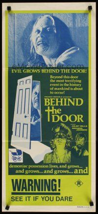 8d592 BEYOND THE DOOR Aust daybill '74 demonic possession lives, most terrifying event of mankind!