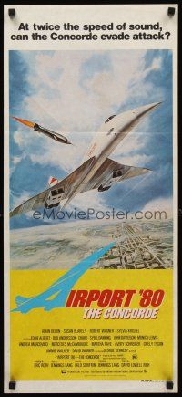8d630 CONCORDE: AIRPORT '79 Aust daybill '79 Airport '80: The Concorde, cool art of airplane!