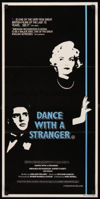 8d640 DANCE WITH A STRANGER Aust daybill '85 Miranda Richardson & Rupert Everett, different image!