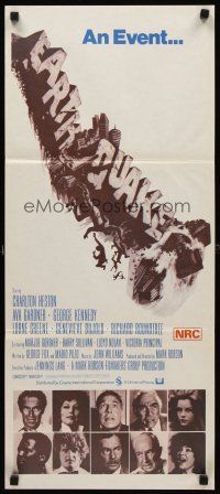 8d665 EARTHQUAKE Aust daybill '74 Charlton Heston, Ava Gardner, Joseph Smith disaster title art!