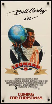 8d759 LEONARD PART 6 Aust daybill '87 Bill Cosby has to save the world again, wacky artwork!