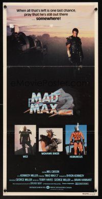 8d768 MAD MAX 2: THE ROAD WARRIOR Aust daybill '81 George Miller, Mel Gibson returns as Mad Max!
