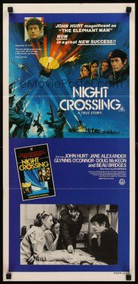 8d797 NIGHT CROSSING Aust daybill '82 John Hurt, two families try to escape World War II Germany!