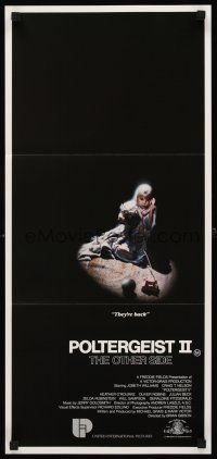 8d837 POLTERGEIST II Aust daybill '86 Heather O'Rourke, The Other Side, they're baaaack!