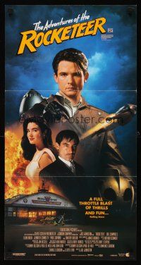 8d872 ROCKETEER Aust daybill '91 Disney, different montage of Campbell, Jennifer Connelly & cast!