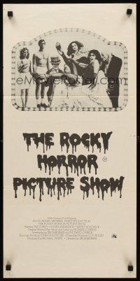 8d874 ROCKY HORROR PICTURE SHOW Aust daybill '75 Tim Curry is the hero, wacky cast portrait!