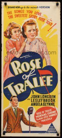 8d880 ROSE OF TRALEE Aust daybill '42 great stone litho, the sweetest story ever told!