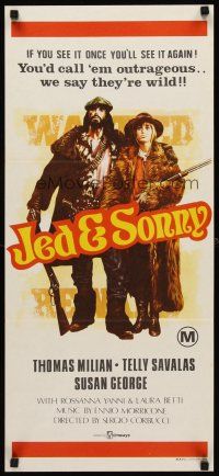8d926 SONNY & JED Aust daybill '72 Sergio Corbucci spaghetti western, Thomas Milan, Susan George