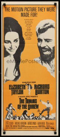 8d951 TAMING OF THE SHREW Aust daybill R70s Elizabeth Taylor & Richard Burton, Franco Zeffirelli!