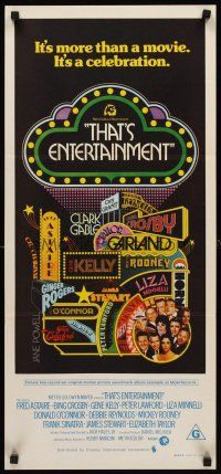 8d958 THAT'S ENTERTAINMENT Aust daybill '74 classic MGM Hollywood scenes, it's a celebration!