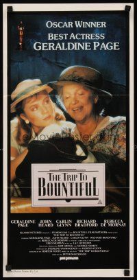 8d970 TRIP TO BOUNTIFUL Aust daybill '85 Best Actress winner Geraldine Page, Rebecca De Mornay