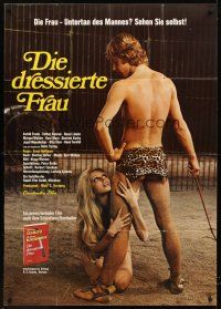 8d088 DISCIPLINED WOMAN German 33x47 '72 Die Dressierte Frau, sexy Astrid Frank tamed!