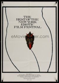 8d112 BEST OF THE NEW YORK EROTIC FILM FESTIVAL German '70 wild devil's head artwork!