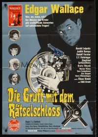 8d122 CURSE OF THE HIDDEN VAULT German '64 Die Gruft mit dem Ratselschlob, Edgar Wallace!