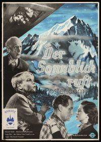 8d130 DER SONNBLICK RUFT German '52 Eberhard Frowein, Horstmann art of mountain!
