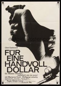 8d144 FISTFUL OF DOLLARS German '65 Sergio Leone, Clint Eastwood, different Hillmann art!