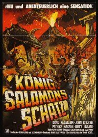 8d166 KING SOLOMON'S TREASURE German '79 John Colicos as Quatermain, wonderful adventure art!