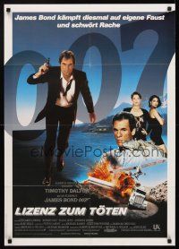 8d173 LICENCE TO KILL German '89 Timothy Dalton as James Bond, he's out for revenge!