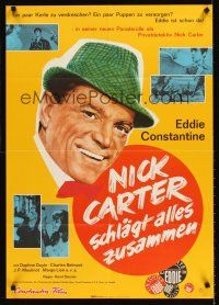 8d174 LICENSE TO KILL German '64 great art of smiling Eddie Constantine as Nick Carter!