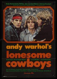 8d176 LONESOME COWBOYS German '72 Andy Warhol surreal western starringJoe Dallesandro!