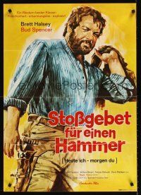 8d208 TODAY WE KILL, TOMORROW WE DIE German '72 art of Bud Spencer in spaghetti western!