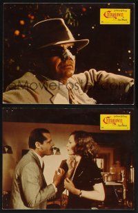 8d364 CHINATOWN 2 German LCs '76 Jack Nicholson & Faye Dunaway, Roman Polanski directed classic!