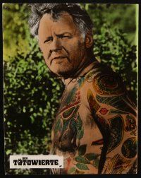 8d373 ILLUSTRATED MAN German LC num 17 '69 Ray Bradbury, image of Rod Steiger & cool tattoos!