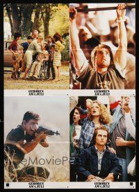 8d221 BORN ON THE FOURTH OF JULY set 1 German LC poster '89 Oliver Stone, wounded vet Tom Cruise!